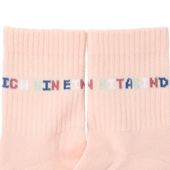 2 Paar Mädchen Tennissocken mit Kita-Motiv