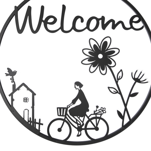 Wanddecoratie van welkom metaal