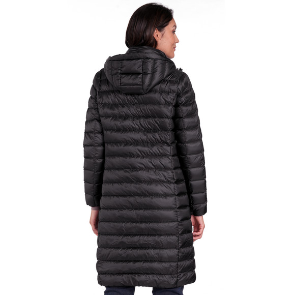 Dames zachte donsjas met capuchon