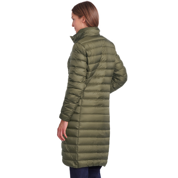 Dames zachte donsjas met capuchon