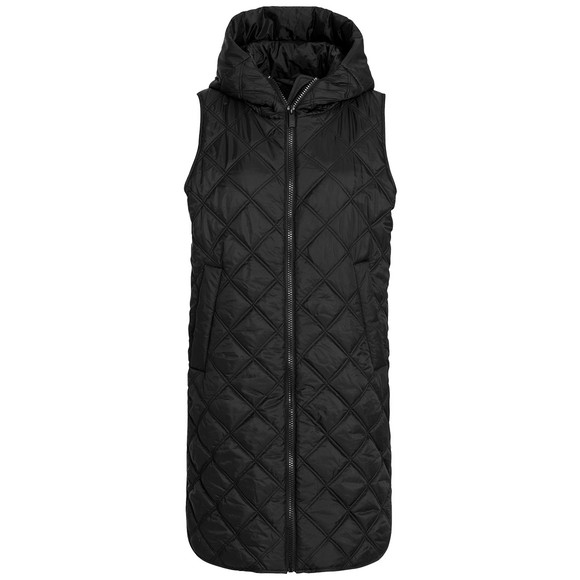 Gewatteerd damesvest met rits