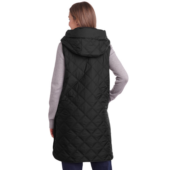 Gewatteerd damesvest met rits