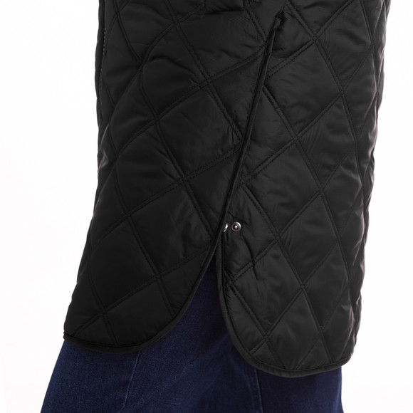 Gewatteerd damesvest met rits