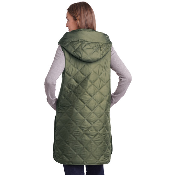 Gewatteerd damesvest met rits