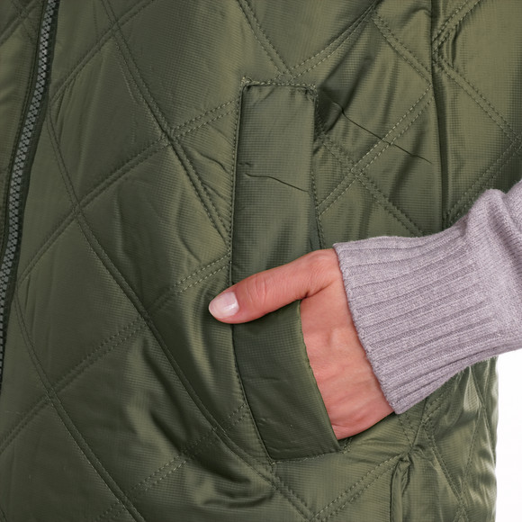 Gewatteerd damesvest met rits