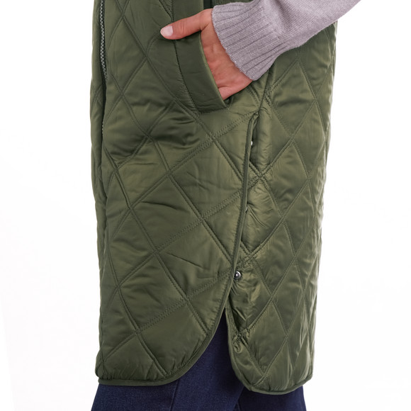 Gewatteerd damesvest met rits