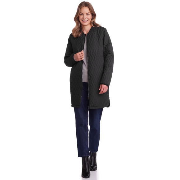 Gewatteerde damesjas met ritssluiting