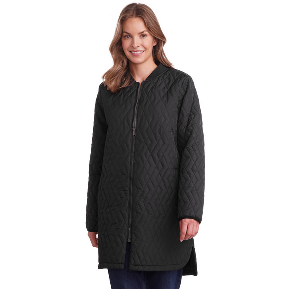 Gewatteerde damesjas met ritssluiting