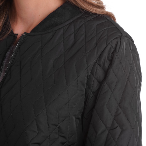 Gewatteerde damesjas met ritssluiting