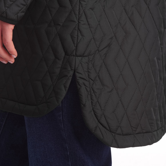 Gewatteerde damesjas met ritssluiting