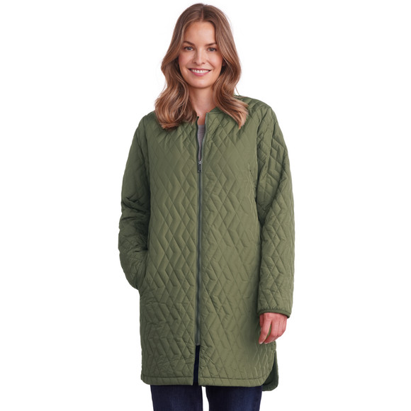 Gewatteerde jas voor dames met rits