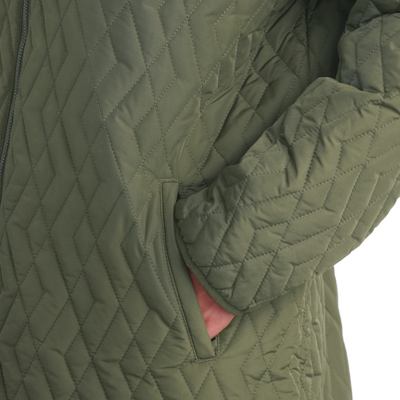 Gewatteerde jas voor dames met rits