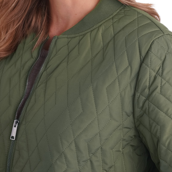 Gewatteerde jas voor dames met rits