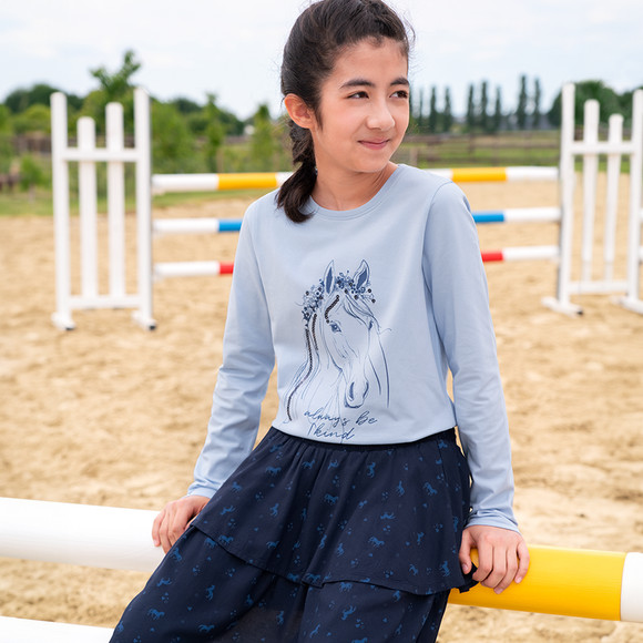 Mädchen Rock mit Pferde-Allover