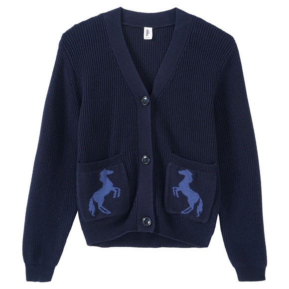 Strick Cardigan Ernstings Family Strickjacke Grau Strickjacke