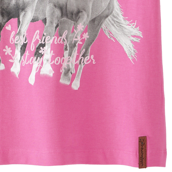 Mädchen T-Shirt mit Pferde-Motiv