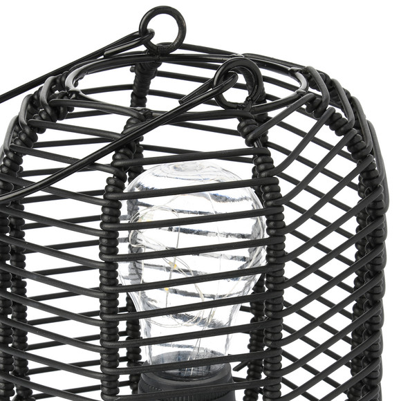 LED-Lampe in Rattan-Optik