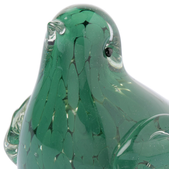 Decoratie glazen vogel