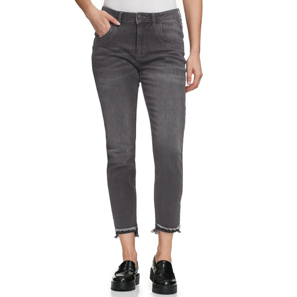 Dames jeans met klinknagels