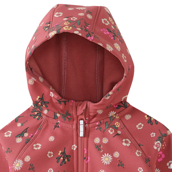 Baby Softshelljacke  mit Blümchen-Print