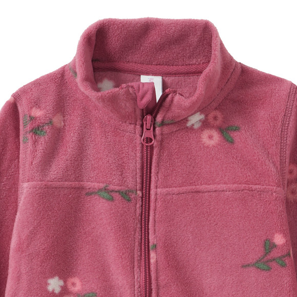 Baby Fleecejacke mit Blumen