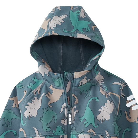 Baby Softshelljacke mit Dino-Print