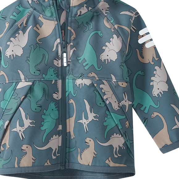 Baby Softshelljacke mit Dino-Print
