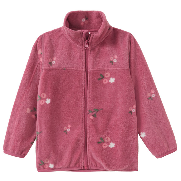 Fleecejack met bloemen voor meisjes