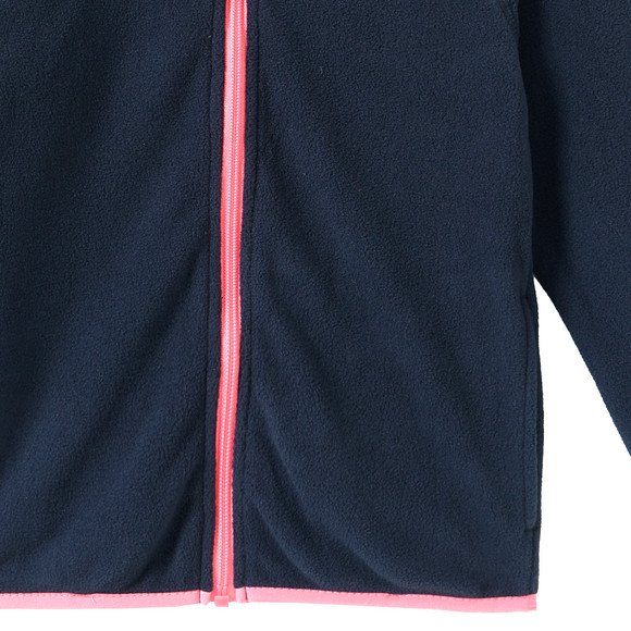 Fleecejack met opstaande kraag voor meisjes