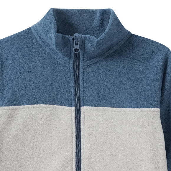 Fleecejack voor jongens met opstaande kraag