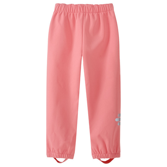 Mädchen Softshellhose mit Schlupfbund pink
