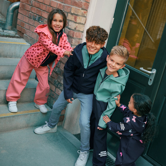 Mädchen Softshellhose mit Schlupfbund