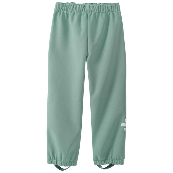 Kinder Softshellhose mit Schlupfbund türkis