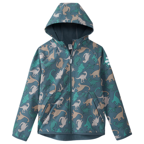 Jungen Softshelljacke mit Dino-Print