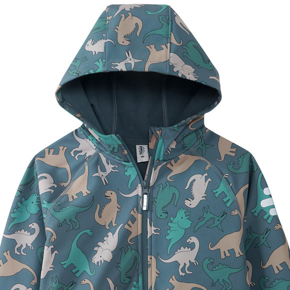 Jungen Softshelljacke mit Dino-Print