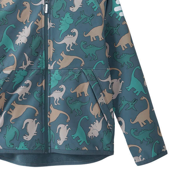 Jungen Softshelljacke mit Dino-Print