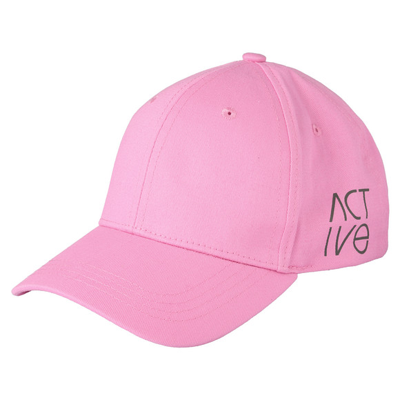 Kinderpet met reflecterende opdruk roze