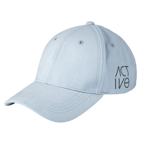 Pet voor kinderen met reflecterende print lichtblauw