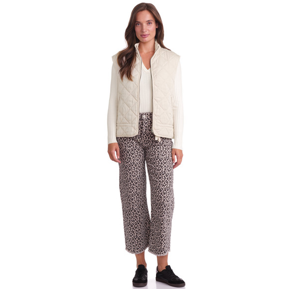 Gewatteerd gilet voor dames met rits