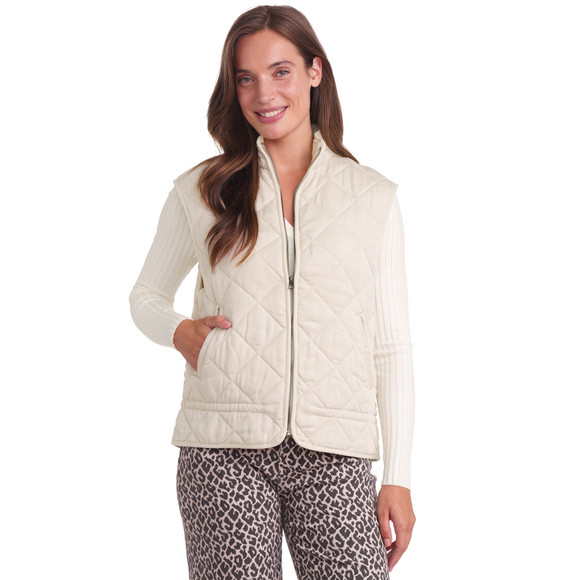 Gewatteerd gilet voor dames met rits