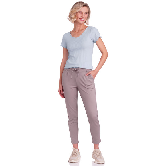 Dames T-Shirts met geribbelde textuur