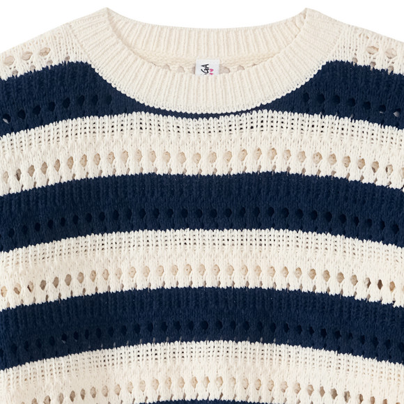 Mädchen Pullover mit Streifen