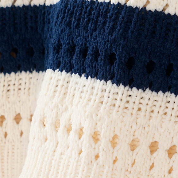 Mädchen Pullover mit Streifen