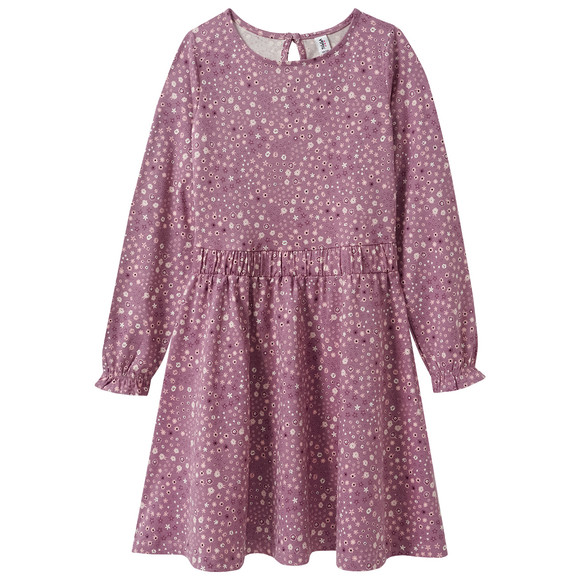 Meisjesjurk met bloemen all-over