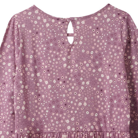 Meisjesjurk met bloemen all-over