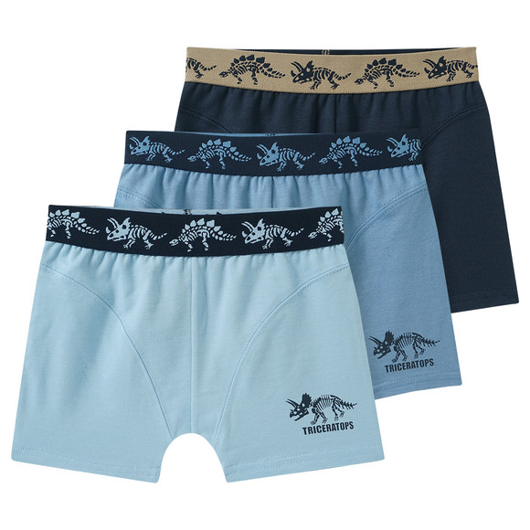 3 jongensboxers met biologisch katoen