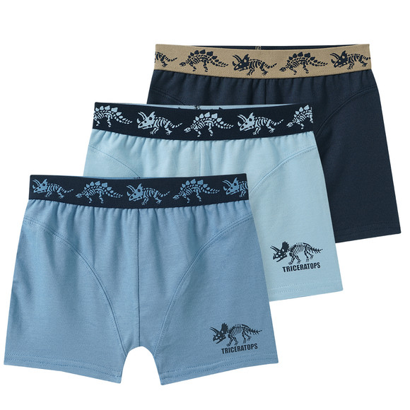 3 jongensboxers met biologisch katoen