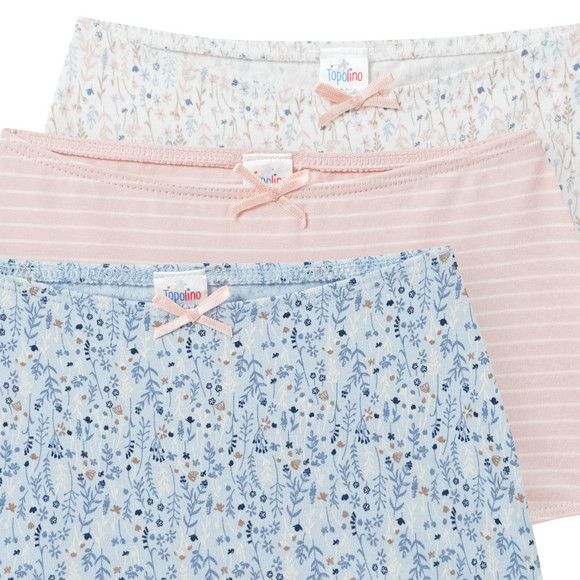 3 meisjes slips met biologisch katoen