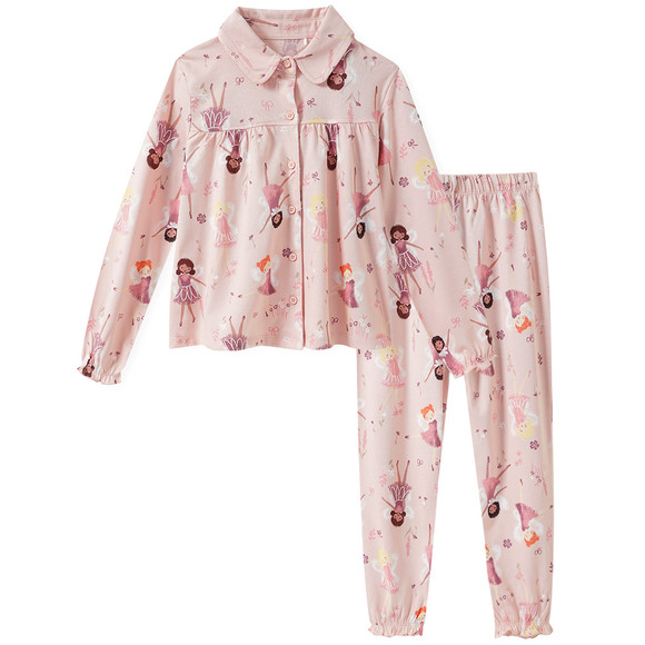Meisjespyjama met all-overmotief