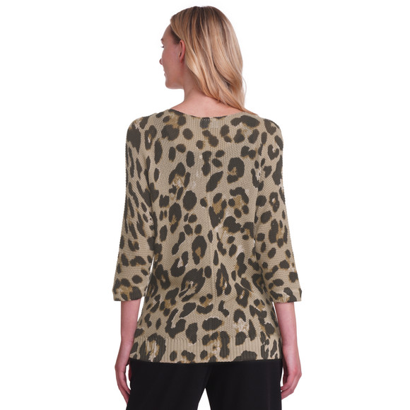 Damen Strickpullover mit Leo-Muster Ernsting's family